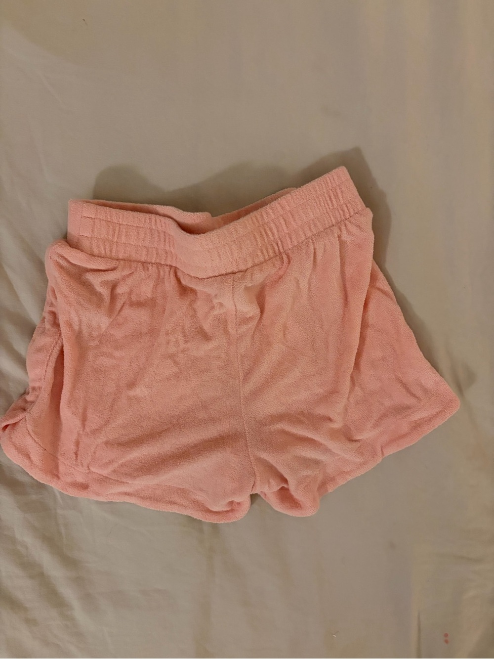 Cozy Pink Terry Lounge Shorts